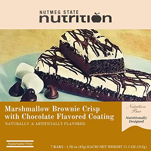 High Protein Marshmallow Brownie Crisp Bar - 10g Protein, Low Calorie Snack for Weight Loss & Muscle Recovery - Perfect for Gym, Hiking & On-the-Go Energy Boost