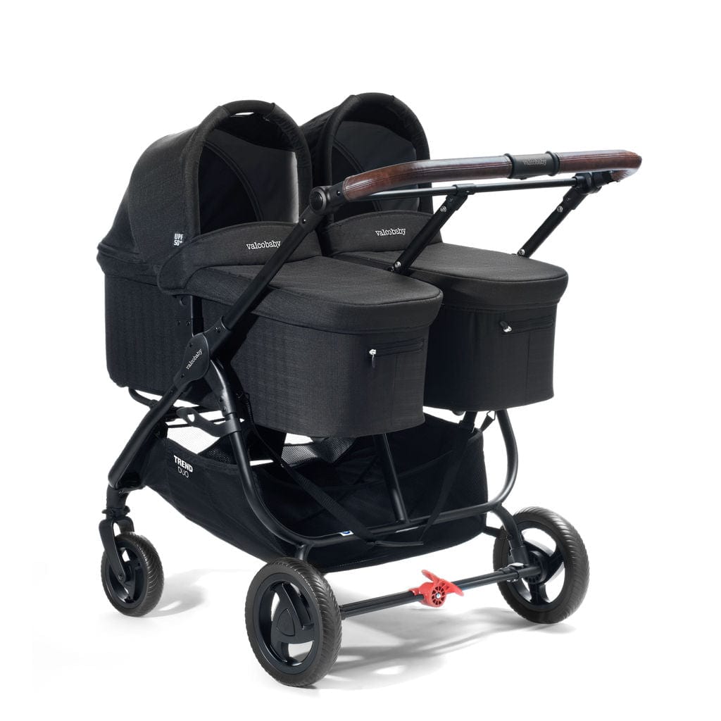 Valco Baby Duo Trend Double Stroller - Lightweight Compact Side by Side Stroller for Twins & Toddlers | Perfect for Shopping, Travel & Outdoor Adventures