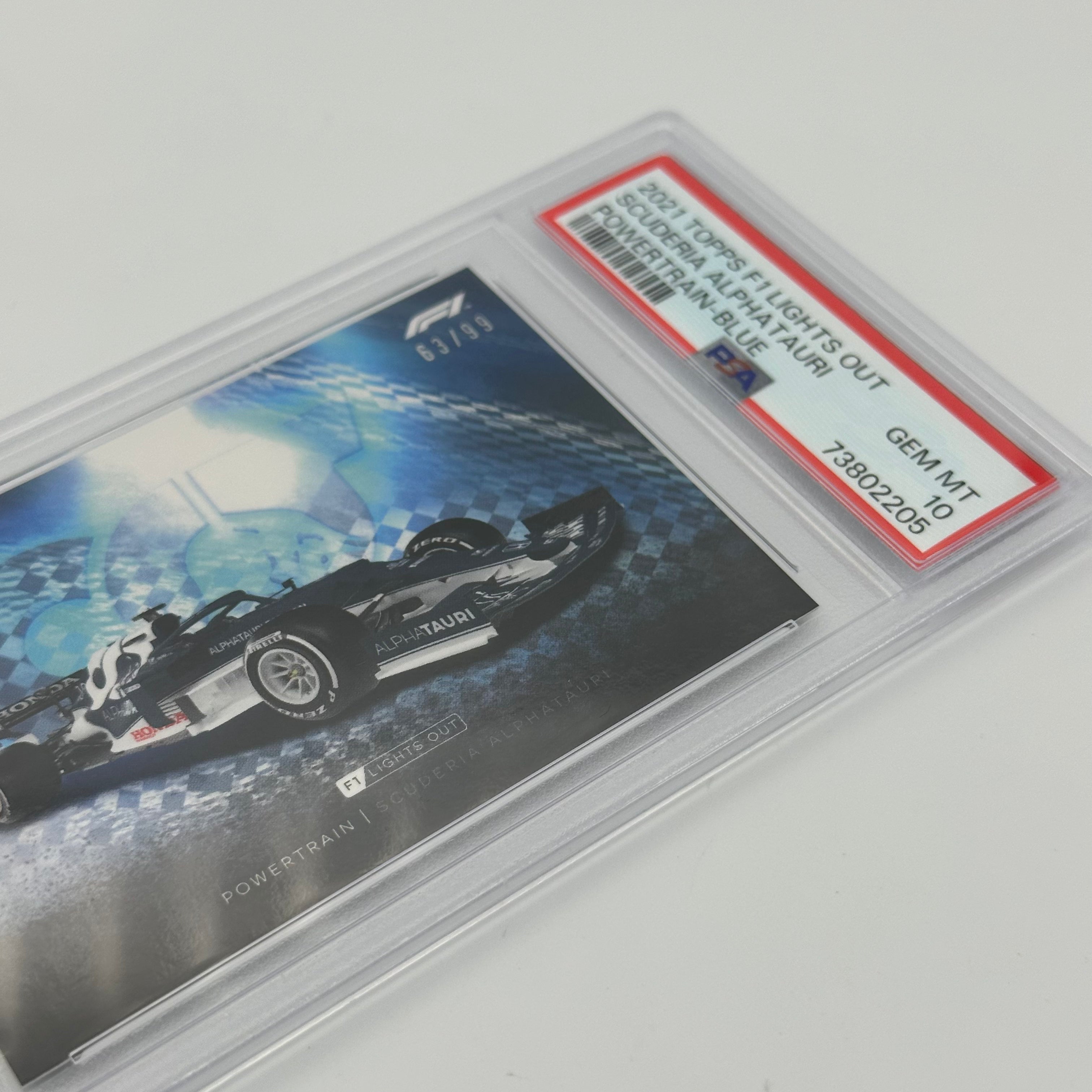 PSA 10 Graded 63/99 Scuderia AlphaTauri Powertrain Blue Trading Card - Perfect for Collectors, Racing Fans & Sports Memorabilia Enthusiasts