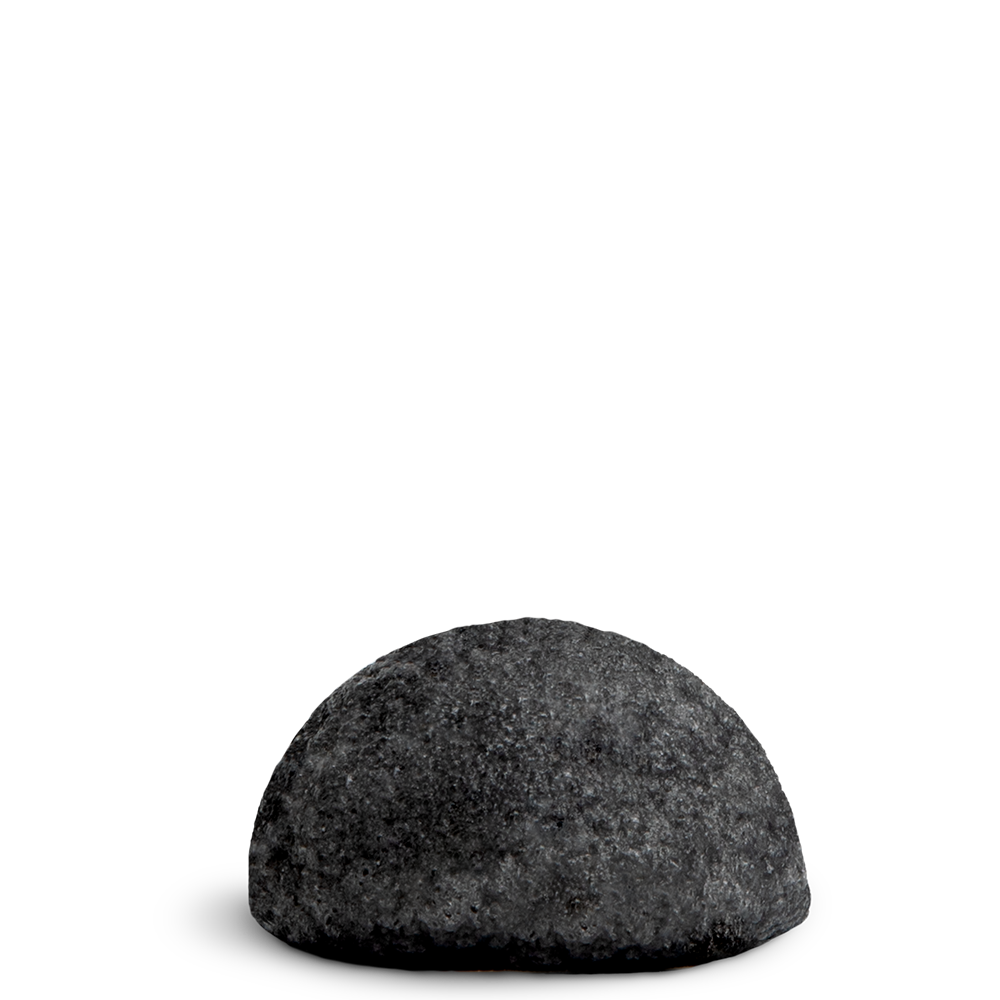 Konjac Kare Bamboo Charcoal Sponge - Natural Exfoliating Facial & Body Scrubber for Deep Cleansing | Perfect for Daily Skincare Routine & Makeup Removal