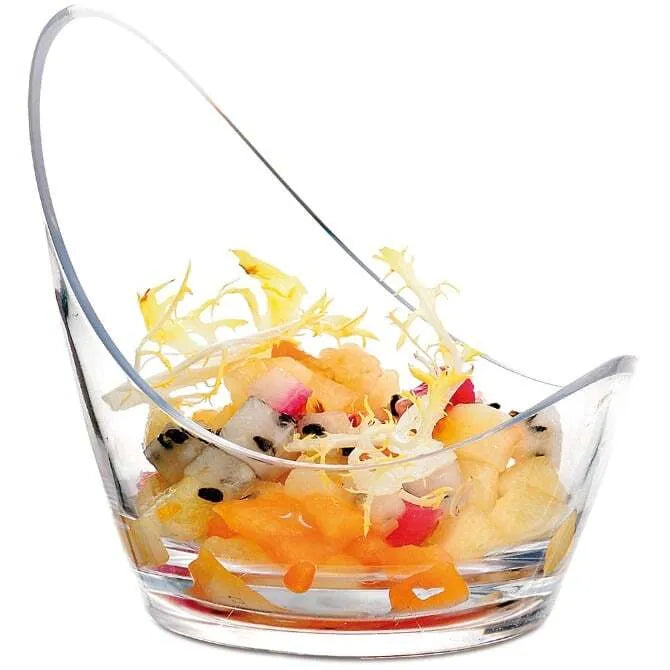 Comatec Crescent Dish - 2 oz Small Ceramic Appetizer Plate for Tapas, Sushi, Sauces & Desserts - Perfect for Parties, Restaurants & Home Entertaining
