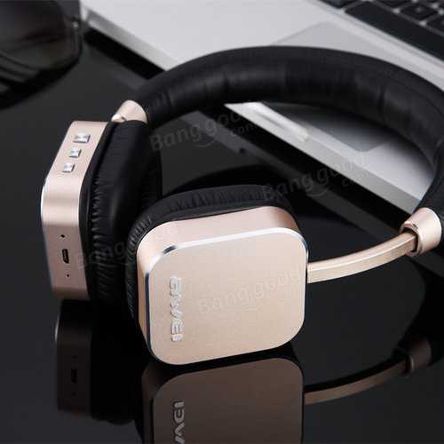 Awei A900BL Wireless Bluetooth 4.1 + EDR Stereo Headphones with Built-in Mic - Noise Cancelling Over-Ear Headphones for Gym, Travel & Office Use