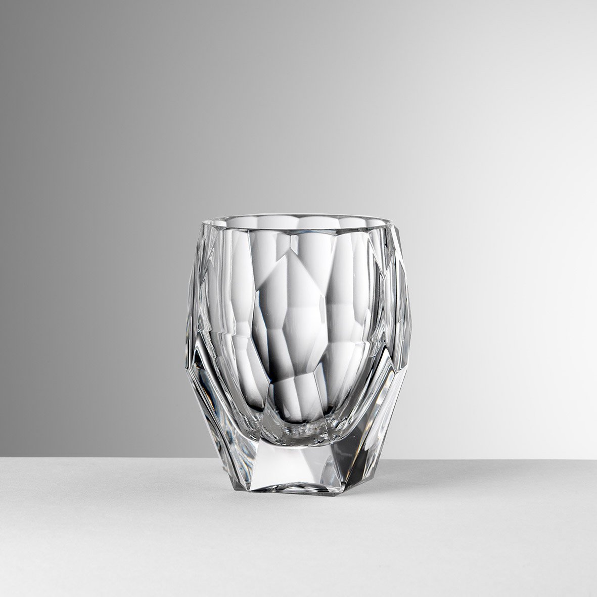 Premium Mario Luca Giusti Set of 6 Milly Crystal Clear Glass Tumblers - Elegant Drinkware for Cocktails, Juice & Home Decor