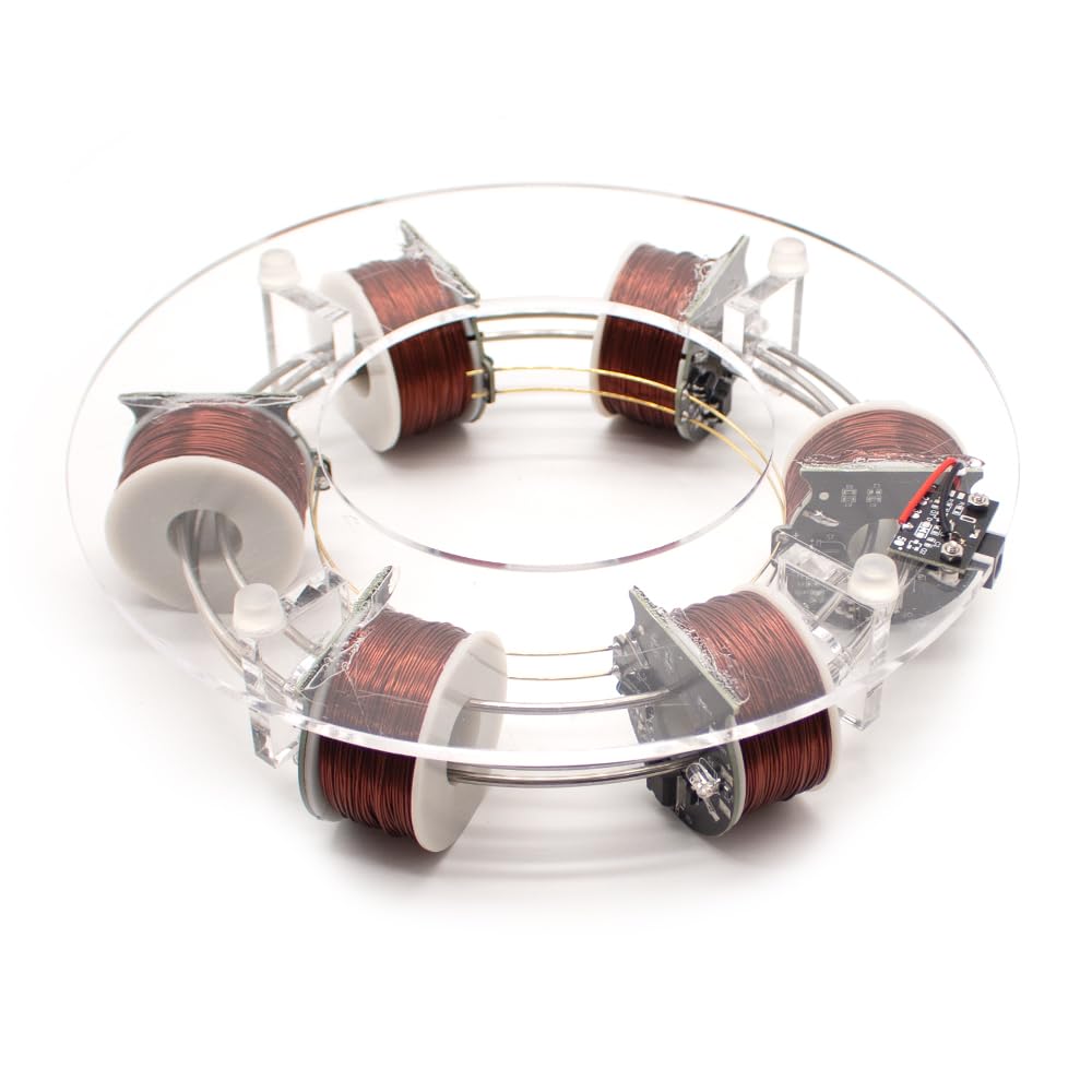 DIY Six Coils Circular Accelerator Electromagnetic Cyclotron - Physics Science Experiment Kit for Students & Teachers | STEM Education, Classroom Demonstrations & Home Science Projects
