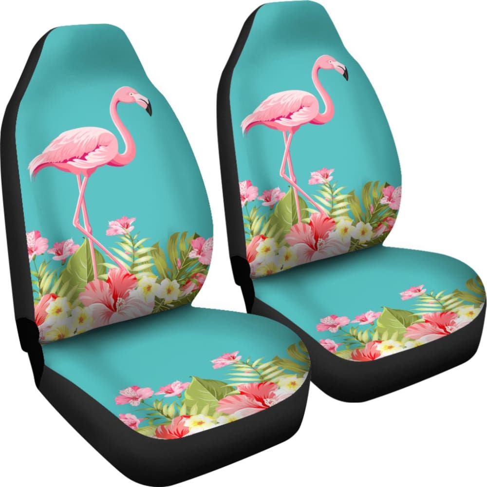 Stylish Flamingo Print Car Seat Covers - Perfect Gift for Women & Car Lovers - Waterproof & Universal Fit for Cars, SUVs, Trucks - Great for Road Trips, Beach Outings & Summer Adventures