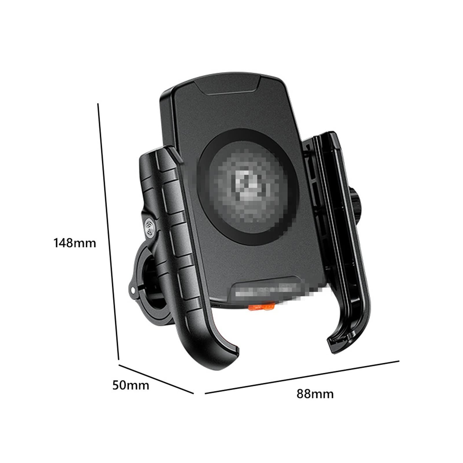 360° Adjustable Waterproof Motorcycle Phone Mount - Universal Handlebar Stand for Smartphones - Perfect for GPS Navigation, Adventure Riding & Commuting