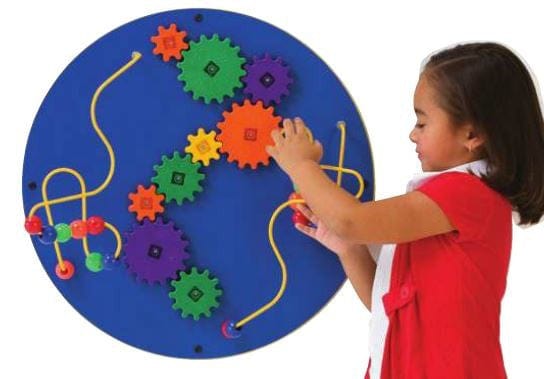 Loco Motion Sphere Wall Panel Activity Set - Red or Blue - Interactive Sensory Toy for Kids, Autism & ADHD Therapy - Perfect for Playrooms, Classrooms & Sensory Gyms