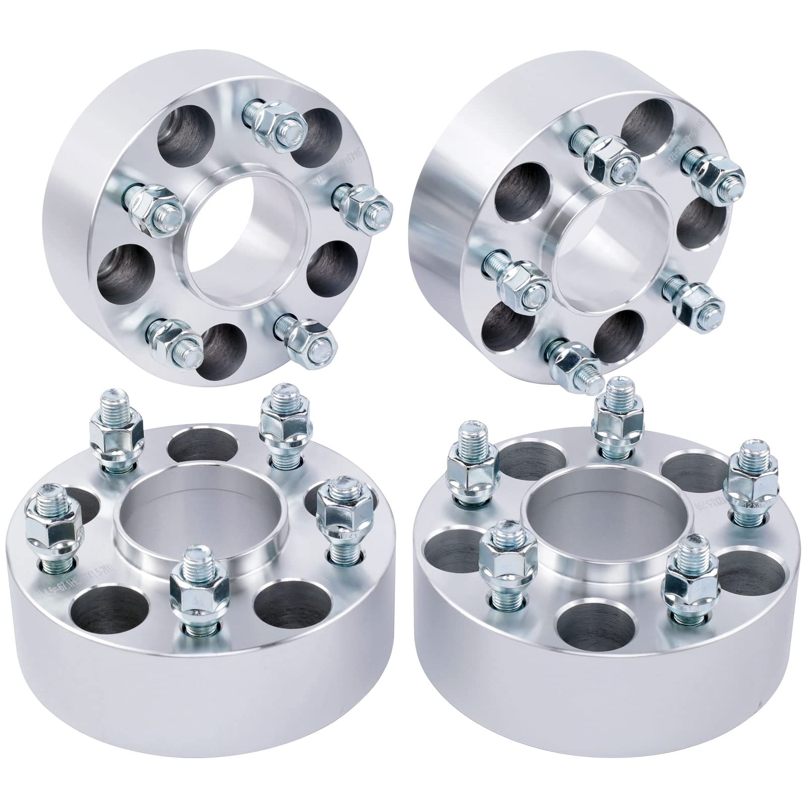 DCVAMOUS 4PC 5x100 Hubcentric Wheel Spacers 2 Inch with 12x1.5 Studs 54.1mm Hub Bore - Compatible with Toyota Camry (1983-1991), Celica (1986-2005), Corolla (2003-2022), Prius (2003-2019) - Perfect for Enhanced Stance & Performance Upgrades