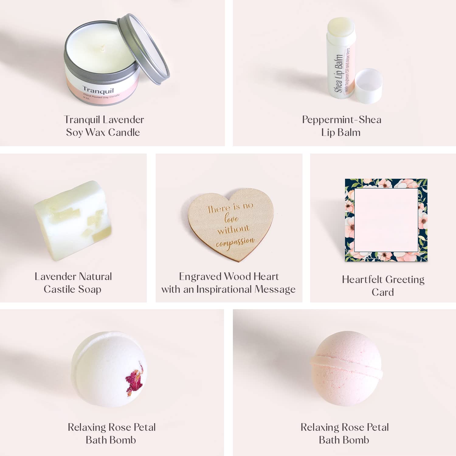 Dear Ava Organic Spa Gift Set for Women - Luxury Anti-Stress Bath & Body Care Kit with Heartfelt Card - Perfect Birthday, Cancer Support & Self-Care Relaxation Gift - Ideal for Home Spa Nights & Thoughtful Present Giving
