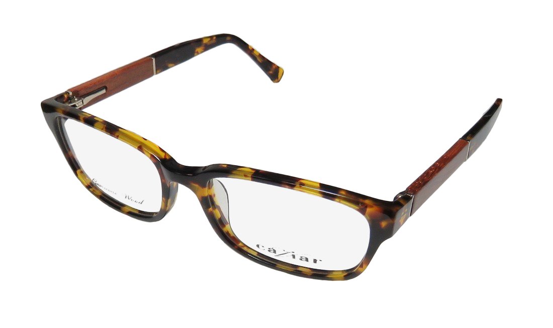 Luxury Caviar 1593 Women's Designer Full-Rim Eyeglasses with Flexible Hinges – Elegant Prescription Glasses for Work, Reading & Fashion