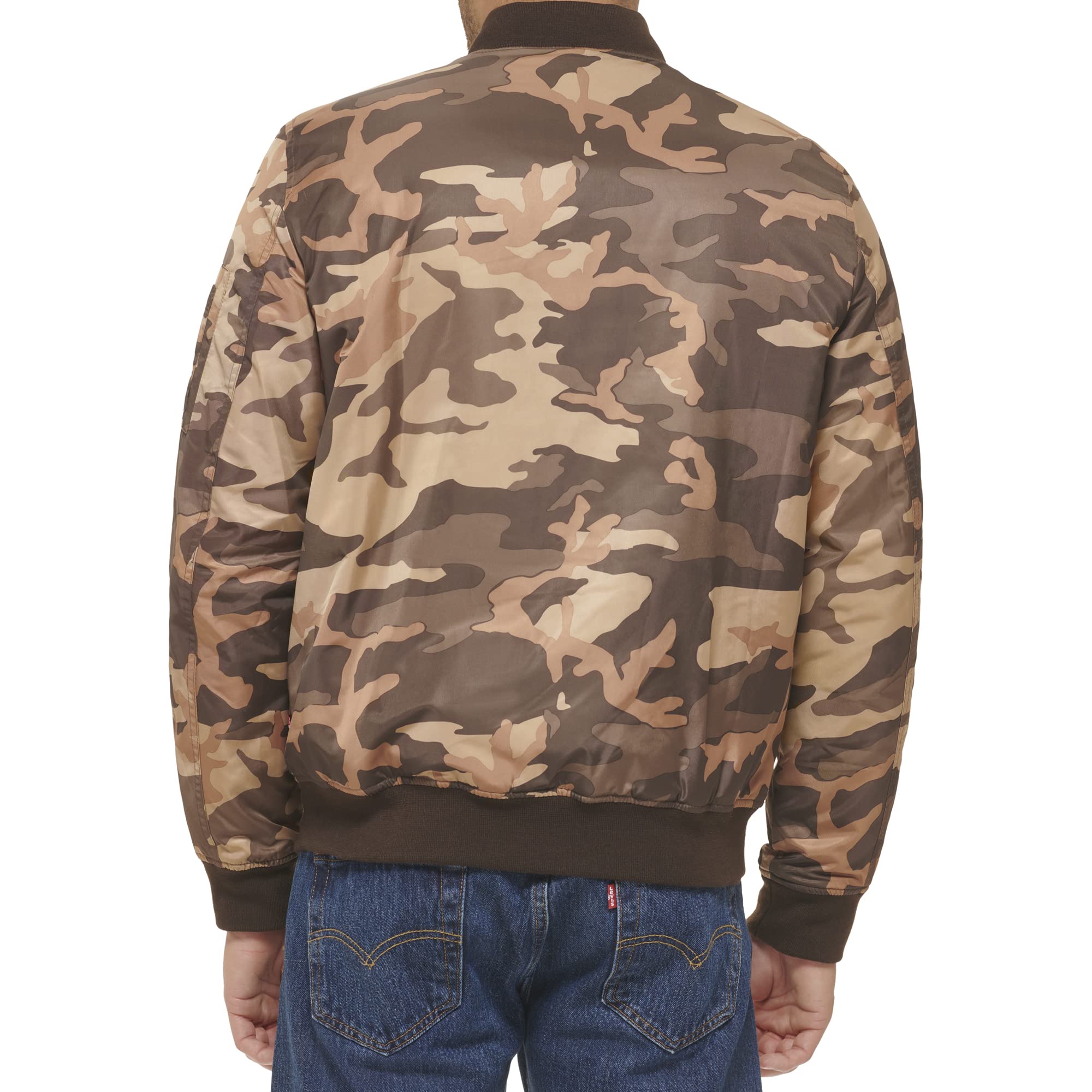 Levi's Men's MA-1 Flight Lightweight Zip-Up Bomber Jacket | Classic Aviator Style | Perfect for Casual Wear, Travel & Outdoor Adventures