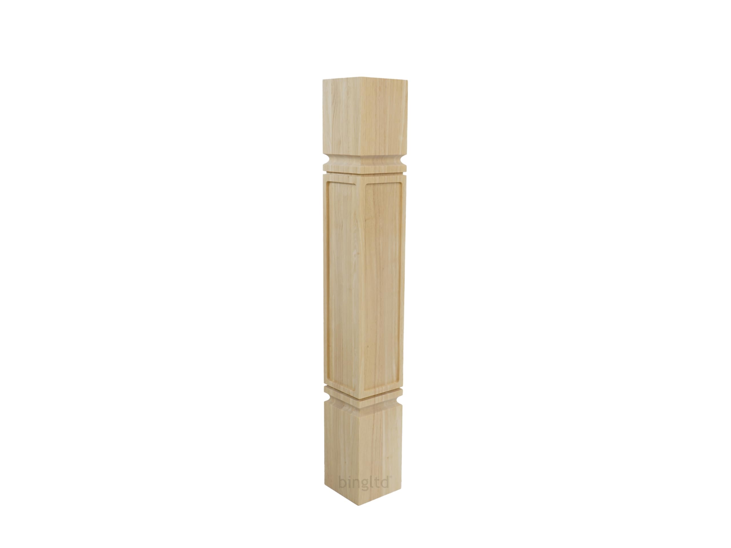 36 Inch x 5 Inch Unfinished Maple Wood Post - Premium Hardwood for DIY Projects, Furniture & Home Decor (1 Piece, K22500-FW-MA) - Perfect for Stair Railings, Table Legs & Crafting