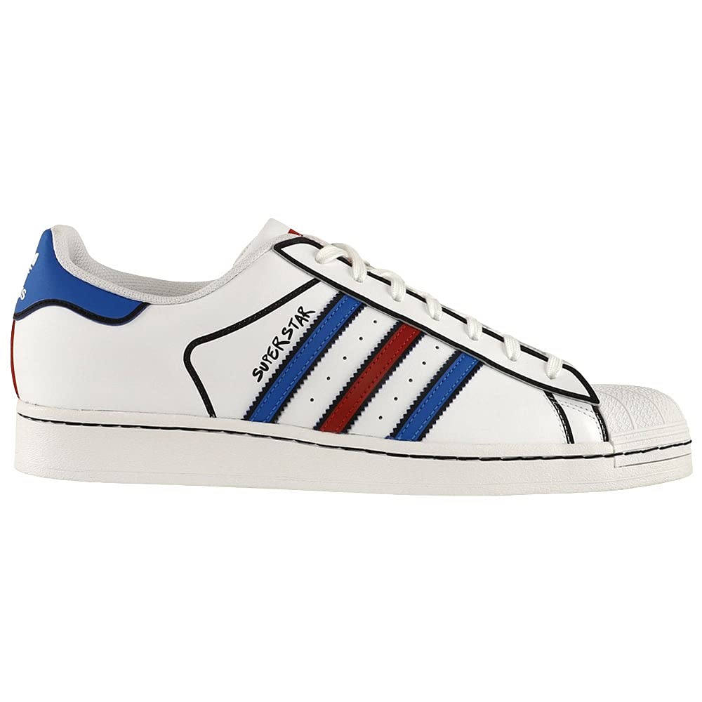 Adidas Men's Superstar Sneakers - Classic White Casual Shoes for Everyday Wear | Perfect for Street Style, Work & Gym