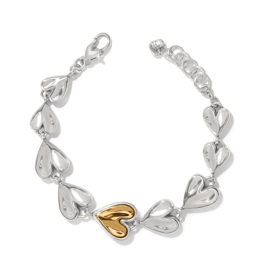 Elegant Cascade Heart Bracelet for Women - Romantic Dainty Gold Plated Charm Jewelry Gift for Her | Perfect for Valentine's Day, Anniversary & Special Occasions