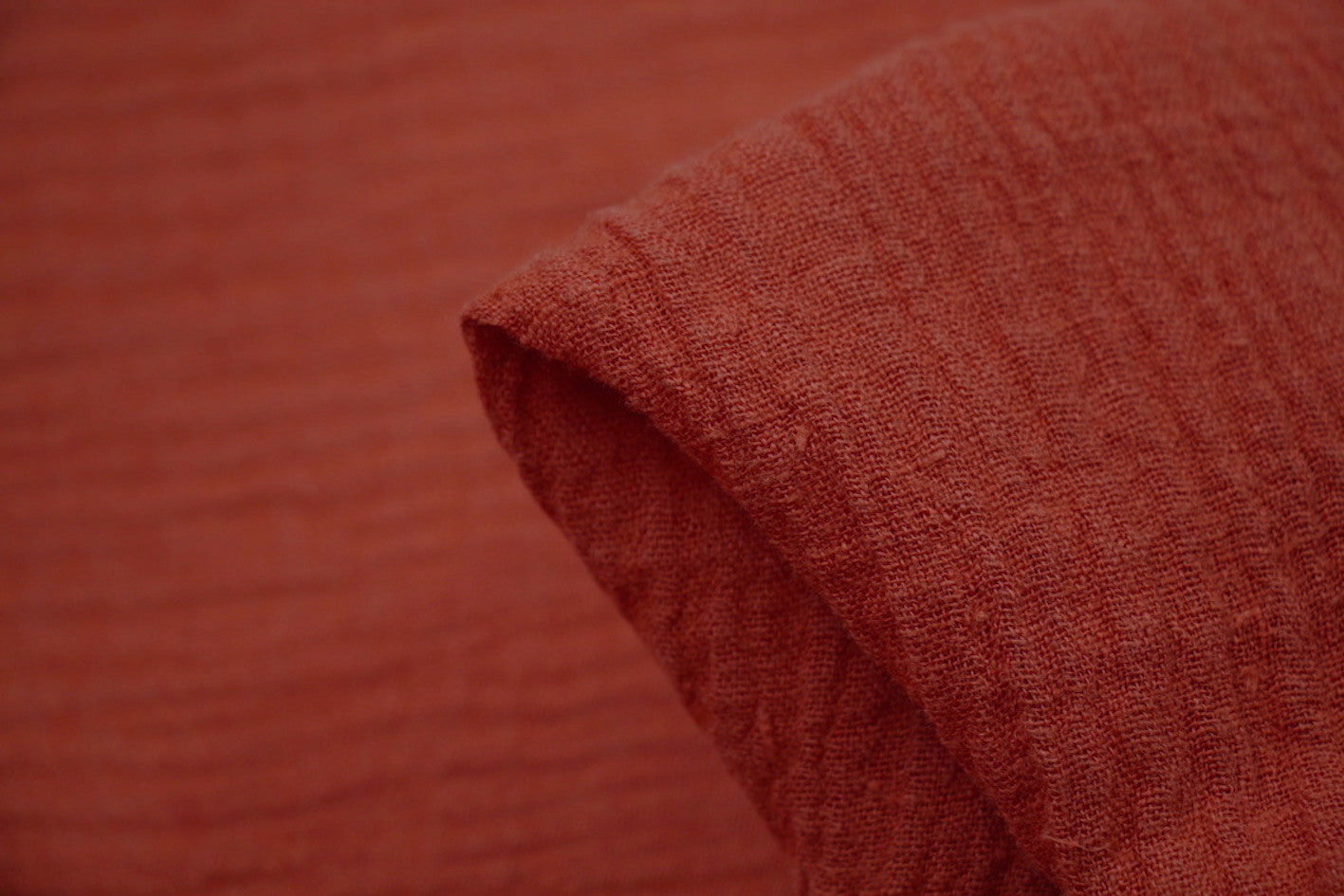 Autumn Crinkle Linen Fabric - Soft Textured Natural Linen Material for Fall Fashion, Home Decor & DIY Crafts | Perfect for Dresses, Curtains & Table Runners