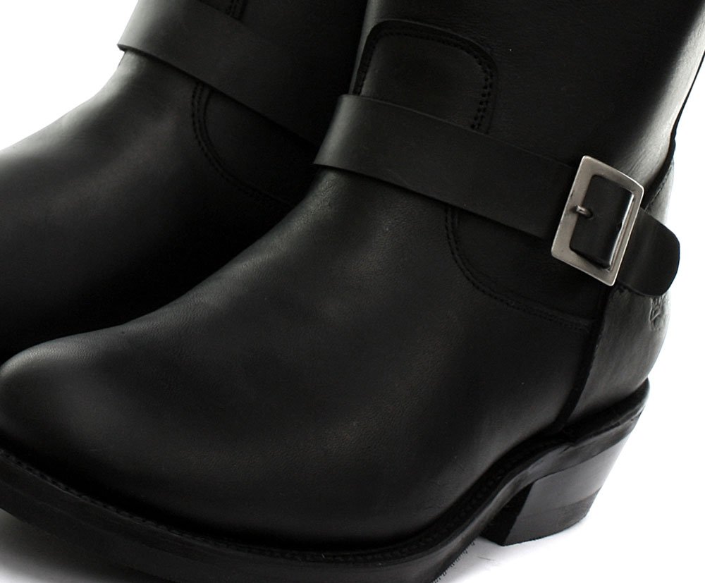 **5007 Rebel Motorcycle Boots for Men - Black Leather Riding Boots for Cruiser & Harley Bikers - Durable & Comfortable for Long Rides & Daily Commute**