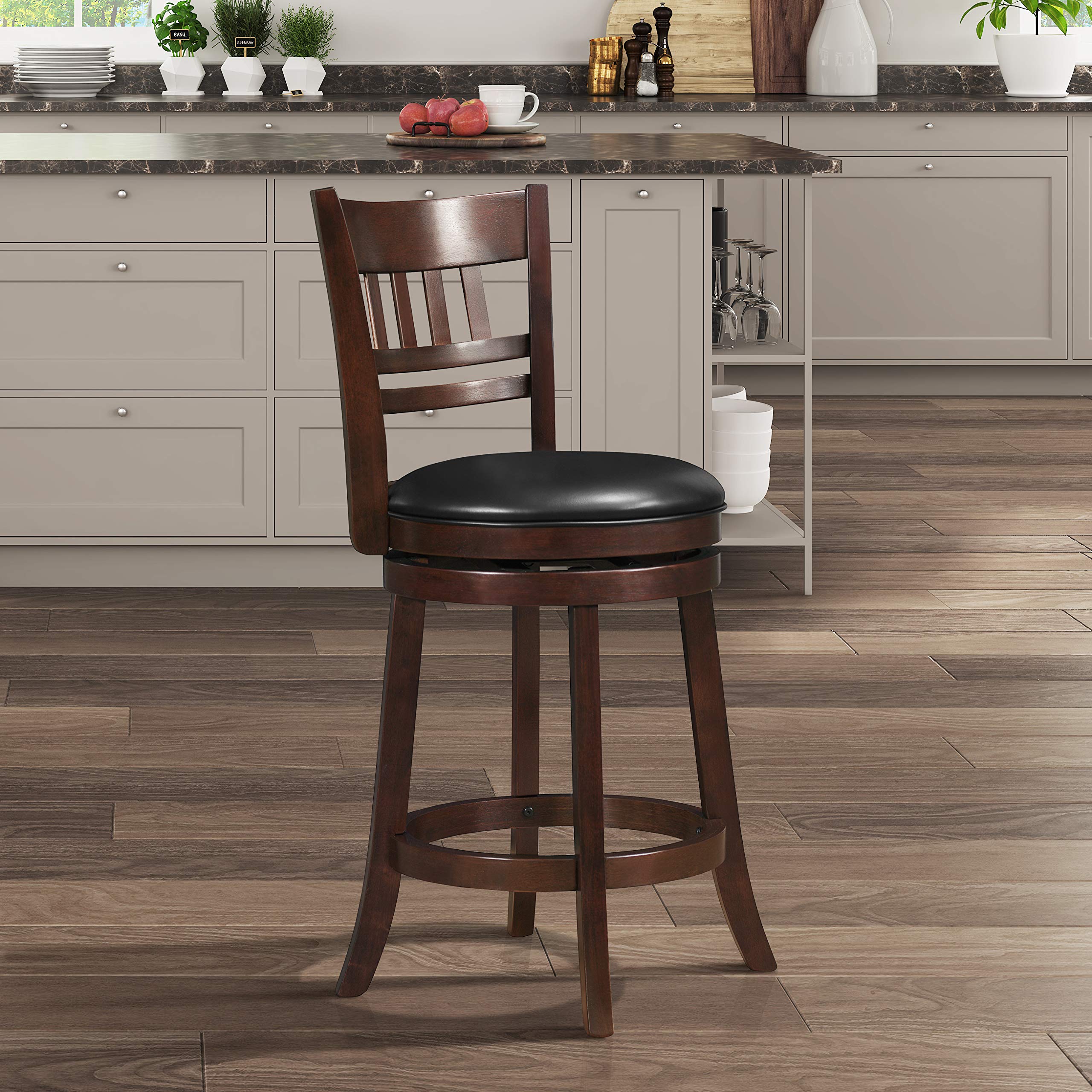 Lexicon Eschete Lattice Back Swivel Counter Height Bar Stool - 25