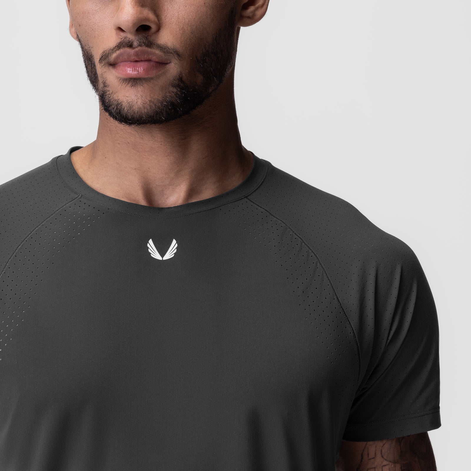 ASRV Men's Laser Vent Established T-Shirt - Breathable Workout & Gym Tee for Running, Training & Active Lifestyle
