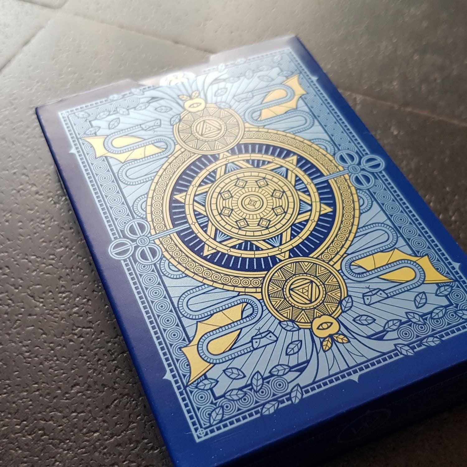 Premium SINS Blue Mentis Playing Cards - Waterproof & Durable for Poker, Magic Tricks, and Card Games - Perfect for Casino Nights, Parties, and Travel