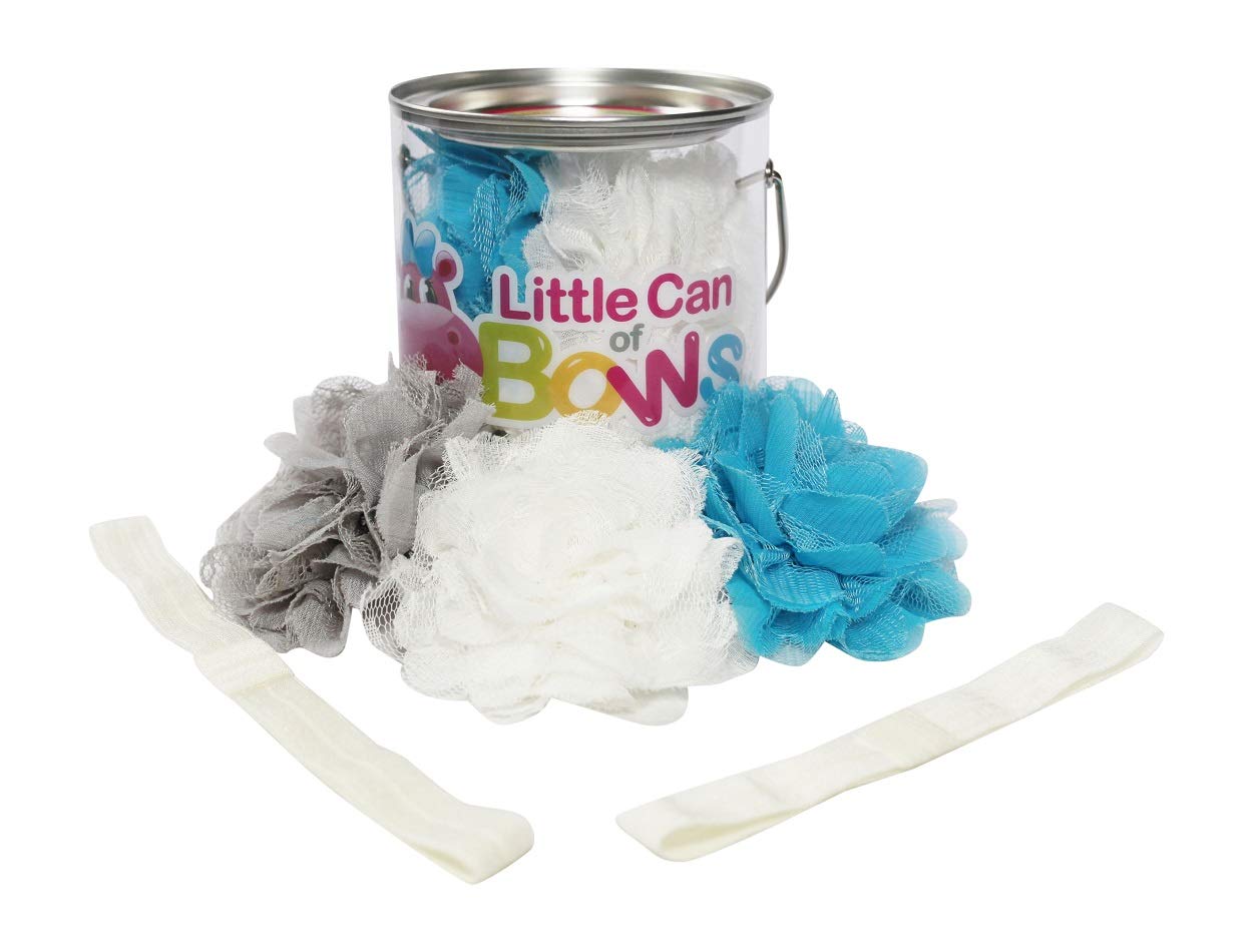 Little Can of Bows - Baby Girls Hair Accessories Set | Elizabeth Collection Hairbands & Hair Bows for Toddlers | Perfect for Parties, Photos & Daily Outfits