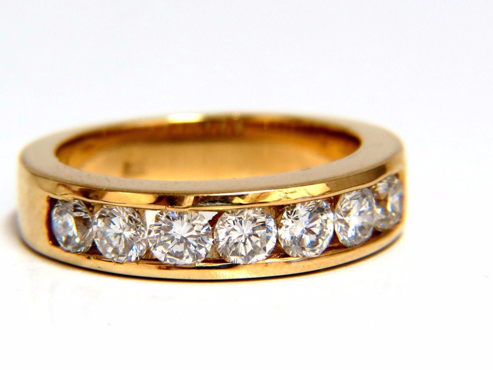 1.30ct Natural Round Diamond Band Ring 14kt White Gold H/VS Classic Wedding Engagement Jewelry for Women - Perfect for Anniversaries & Proposals