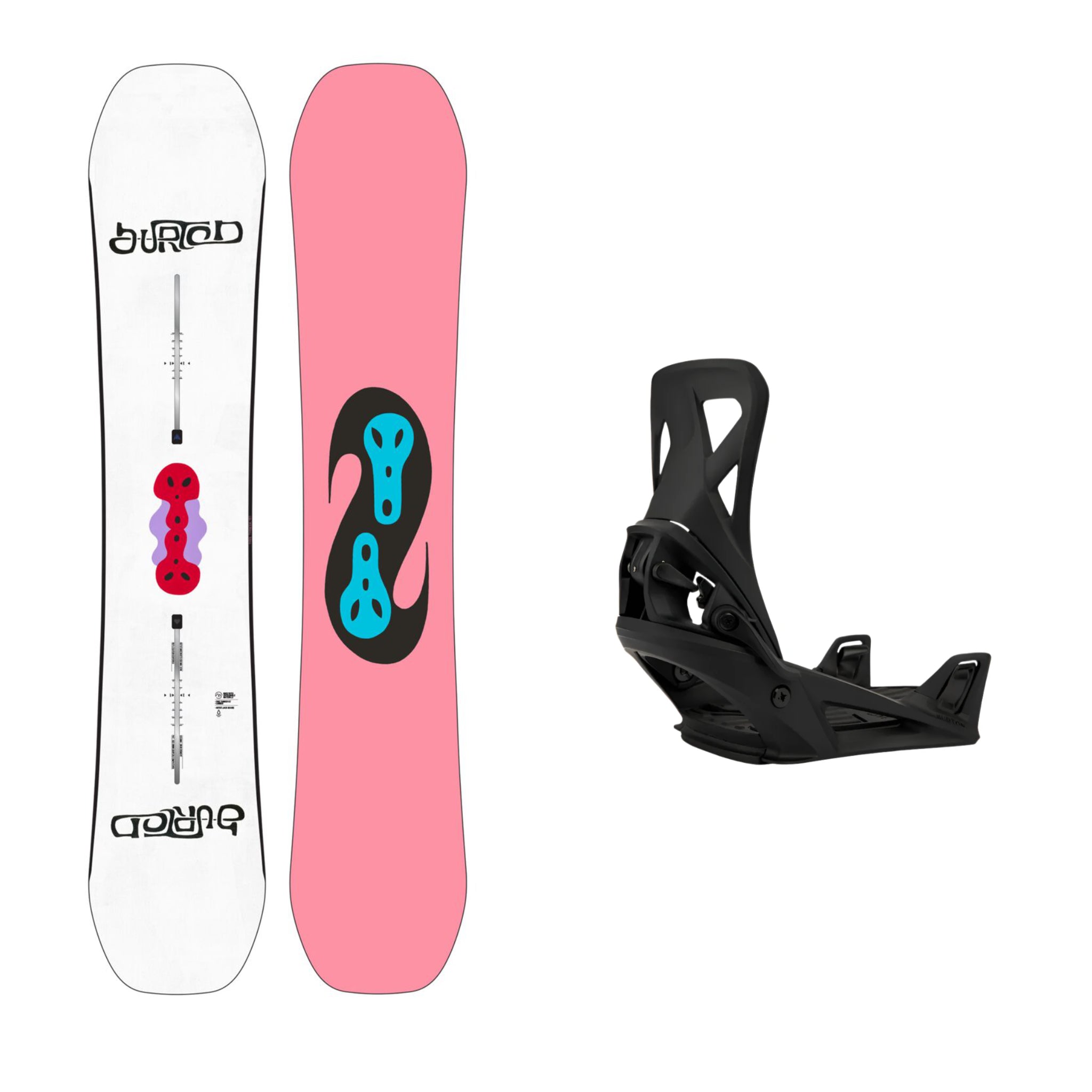 Burton Free Thinker Snowboard with Step On Binding 2025 - All-Mountain Freestyle Board for Men & Women | Perfect for Powder, Park & Backcountry Riding