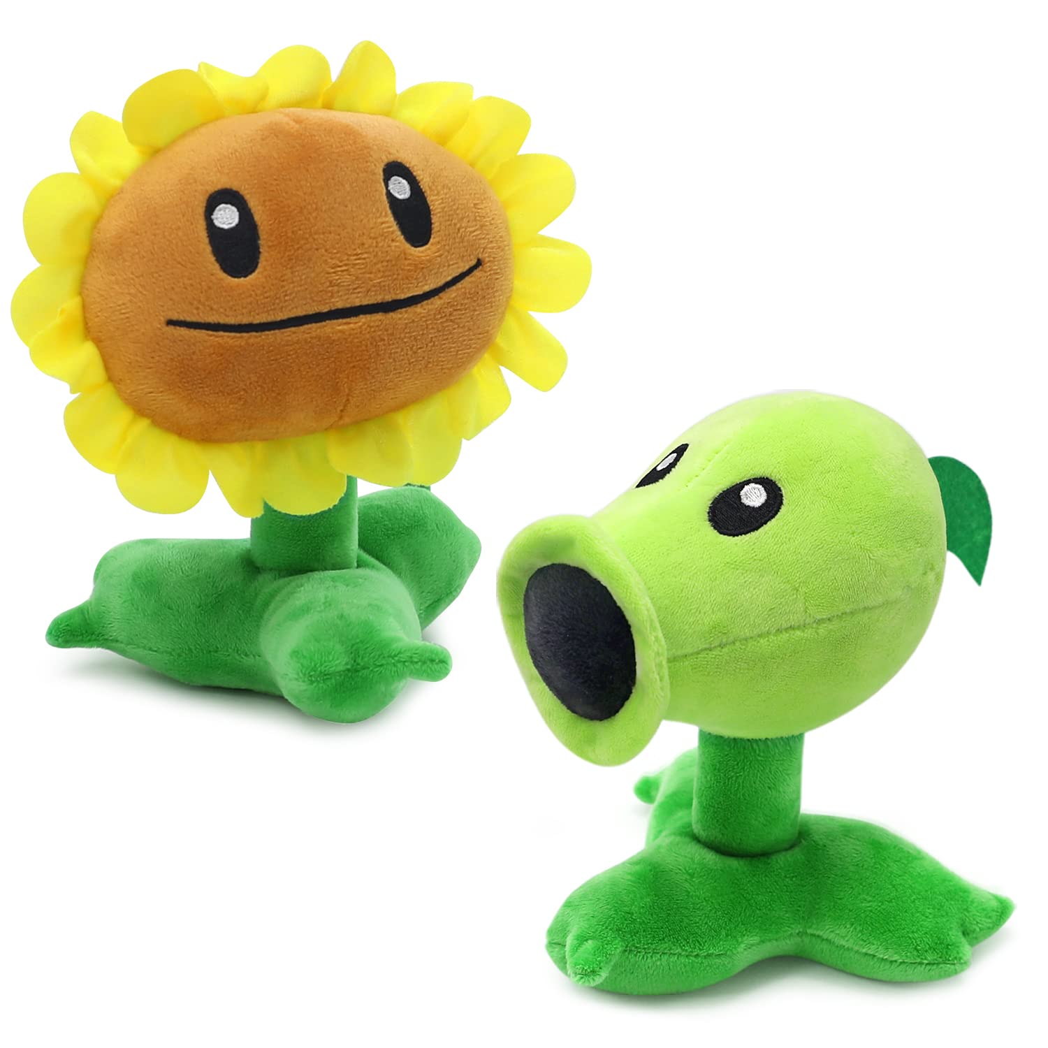 Maikerry 5pcs Plants vs Zombies Plush Toys Set - Soft Stuffed Animal Figures, Cute PVZ Character Dolls - Perfect Birthday Gifts for Kids, Boys & Girls - Great for Bedroom Decor, Party Favors & Game Collectibles