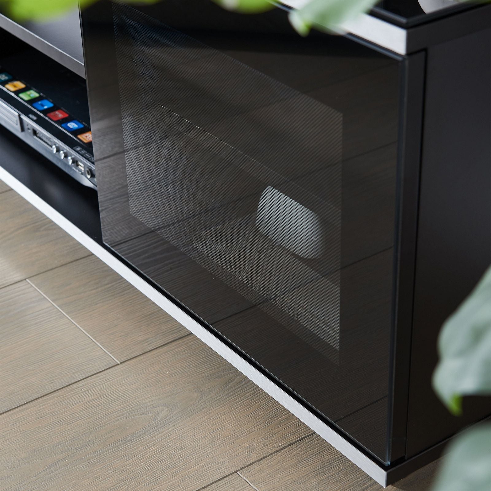 TAURIS™ DIABLO 1800 Black TV Stand Entertainment Center - Modern Media Console for Living Room, Home Theater & Gaming Setup