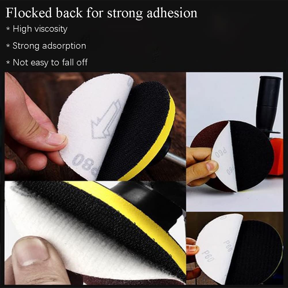 6 Inch Hook and Loop Sanding Discs 600 Grit - 10 Pack Flocking Sandpaper for Random Orbital Sander - Perfect for Woodworking, Metal Polishing & DIY Projects