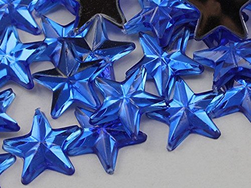 6mm Blue LQ05 Star Self-Adhesive Acrylic Rhinestones - 250PCS (5 Sheets) for DIY Crafts, Cards, Invitations, Body Jewelry & Nail Art - Perfect for Party Decorations, Scrapbooking & Fashion Accessories