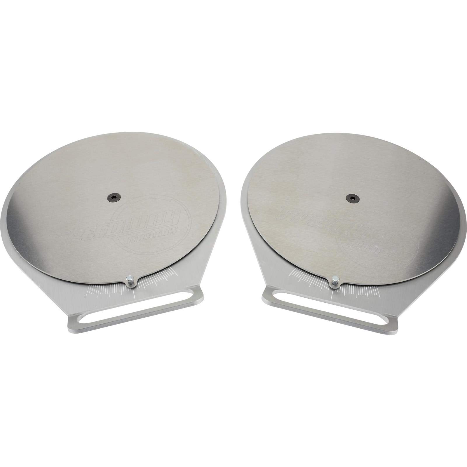 Premium Aluminum Wheel Alignment Turn Plates 0-20 Degrees - Portable Car Repair Tool with Smooth Handle, Clear Degree Markings, 5/16