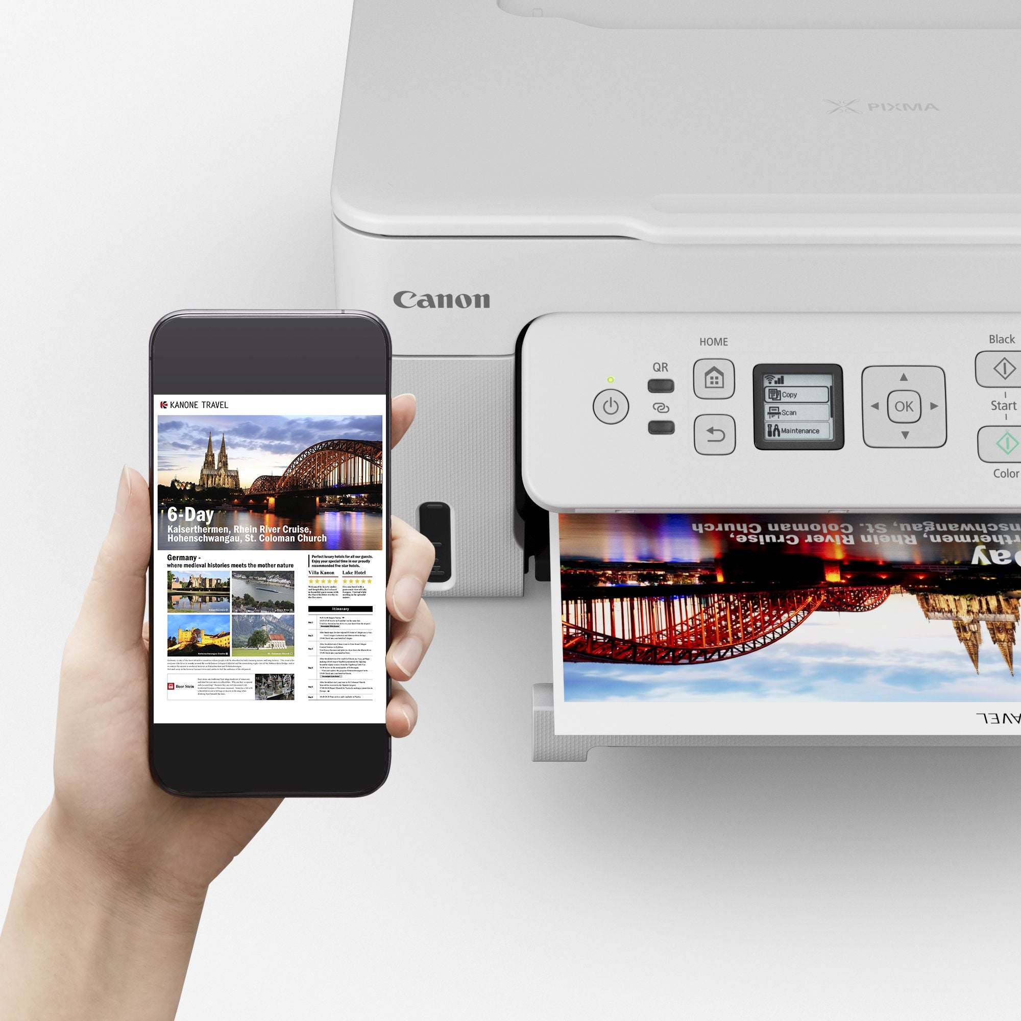 Canon PIXMA G3780 Wireless All-in-One Ink Tank Printer with Auto Duplex Printing - Ideal for Home, Office, and Small Business Use