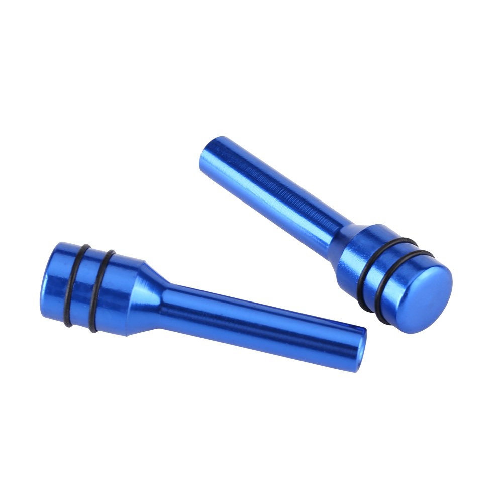 2Pcs Aluminum Alloy Universal Car Truck Interior Door Lock Knob Pull Pin Covers - Compatible with Most Vehicles - Perfect for DIY Auto Repair & Interior Protection
