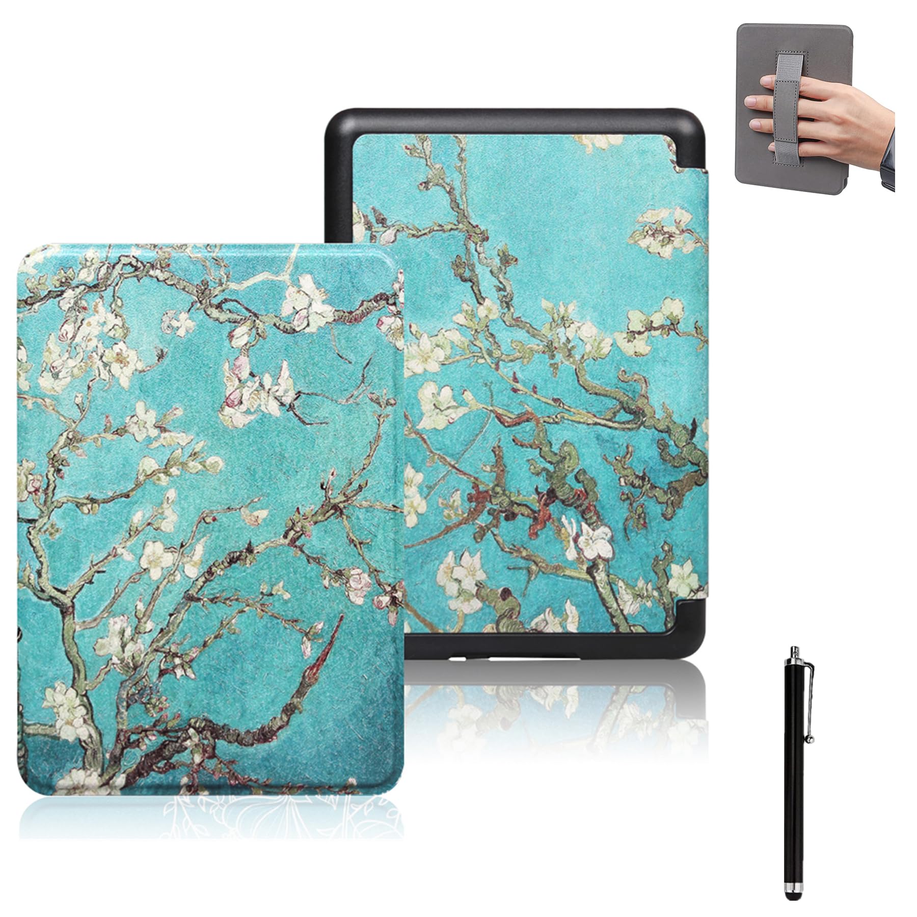 Premium Lightweight Kindle Paperwhite 10th Gen Case (PQ94WIF, 2018) with Hand Strap & Auto Sleep/Wake - Perfect for Reading, Travel & Commuting