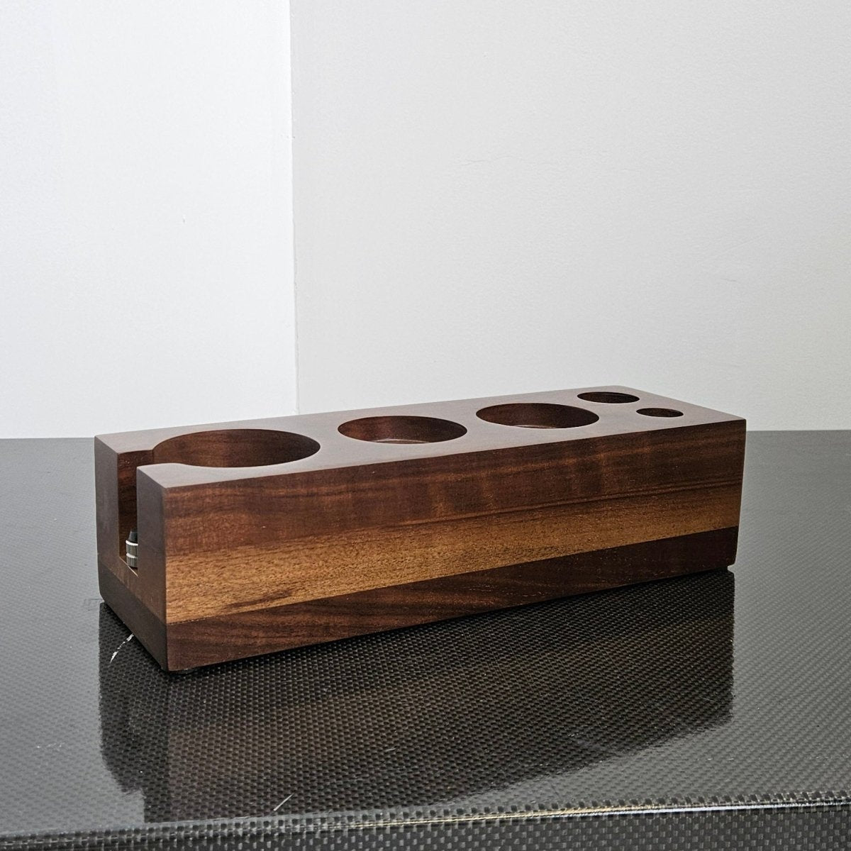Premium Wooden Espresso Tamping Stand - Barista-Grade Coffee Accessory for Home & Professional Use - Perfect for Espresso Machines, Coffee Shops & Gifts