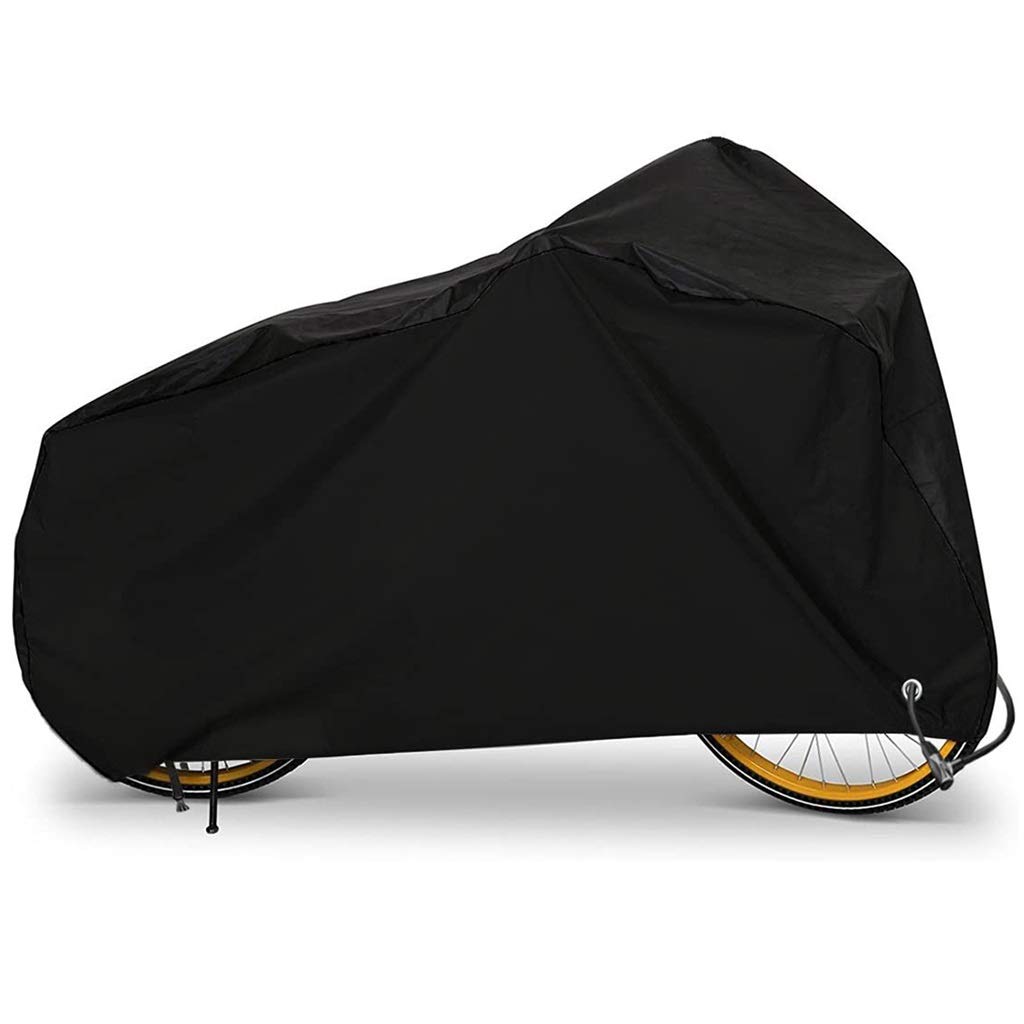 Waterproof 210D Oxford Fabric Bike Cover - Dust, Rain & UV Protection with Lock Holes & Storage Bag - Fits Mountain Bikes, Road Bikes - Ideal for Outdoor Storage & Travel