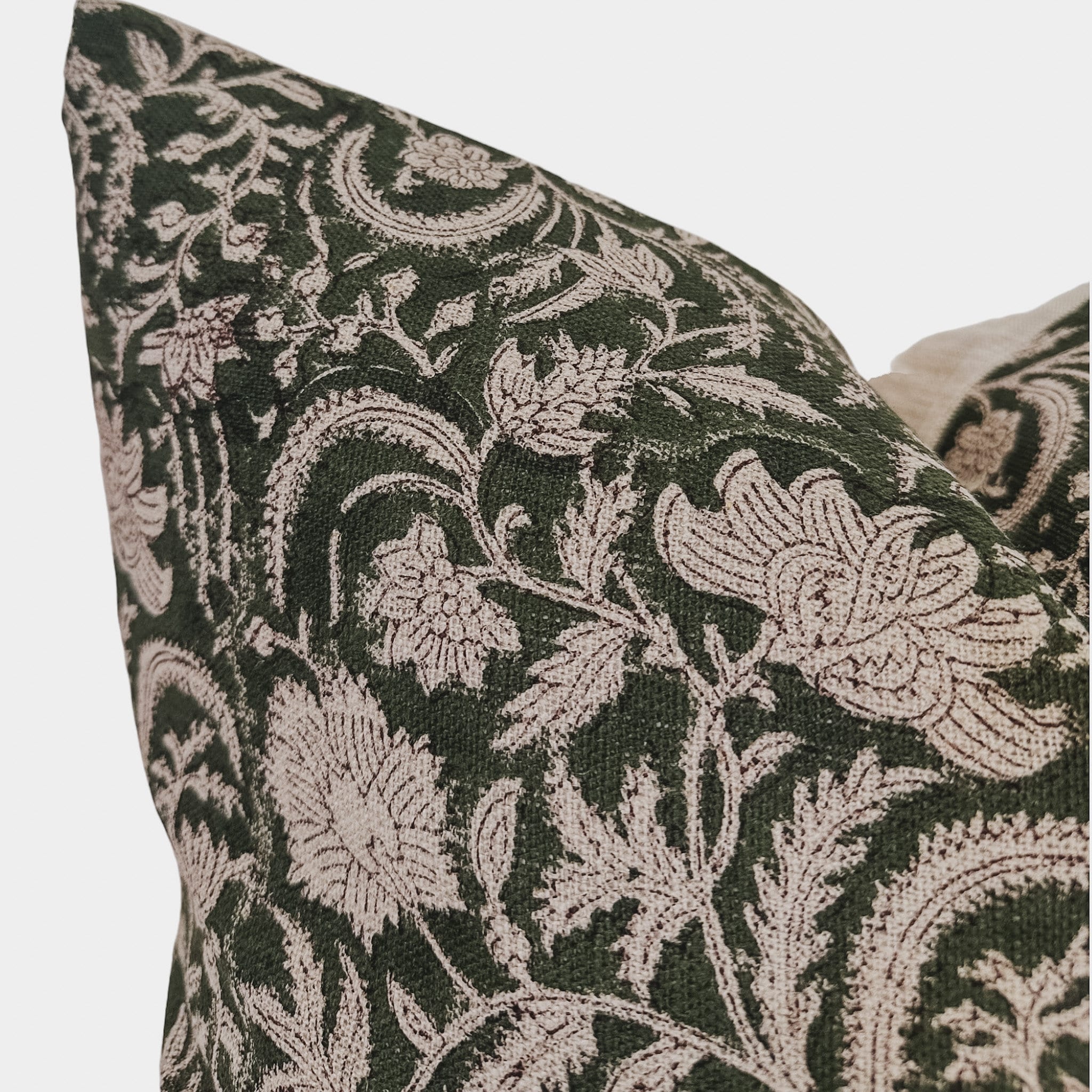 READY TO SHIP Designer Zillah Floral Pillow Cover - Luxury Home Decor for Living Room, Bedroom & Sofa