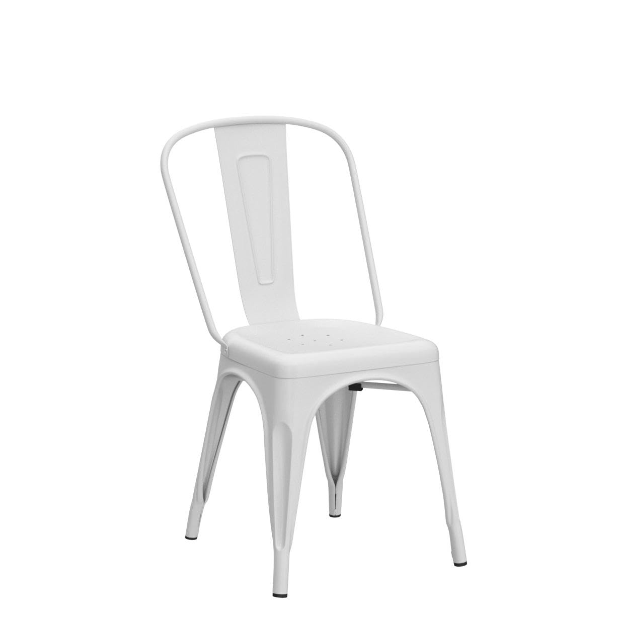 FDW Metal Dining Chairs Set of 2 - Indoor/Outdoor Stackable Kitchen & Patio Chairs - 18