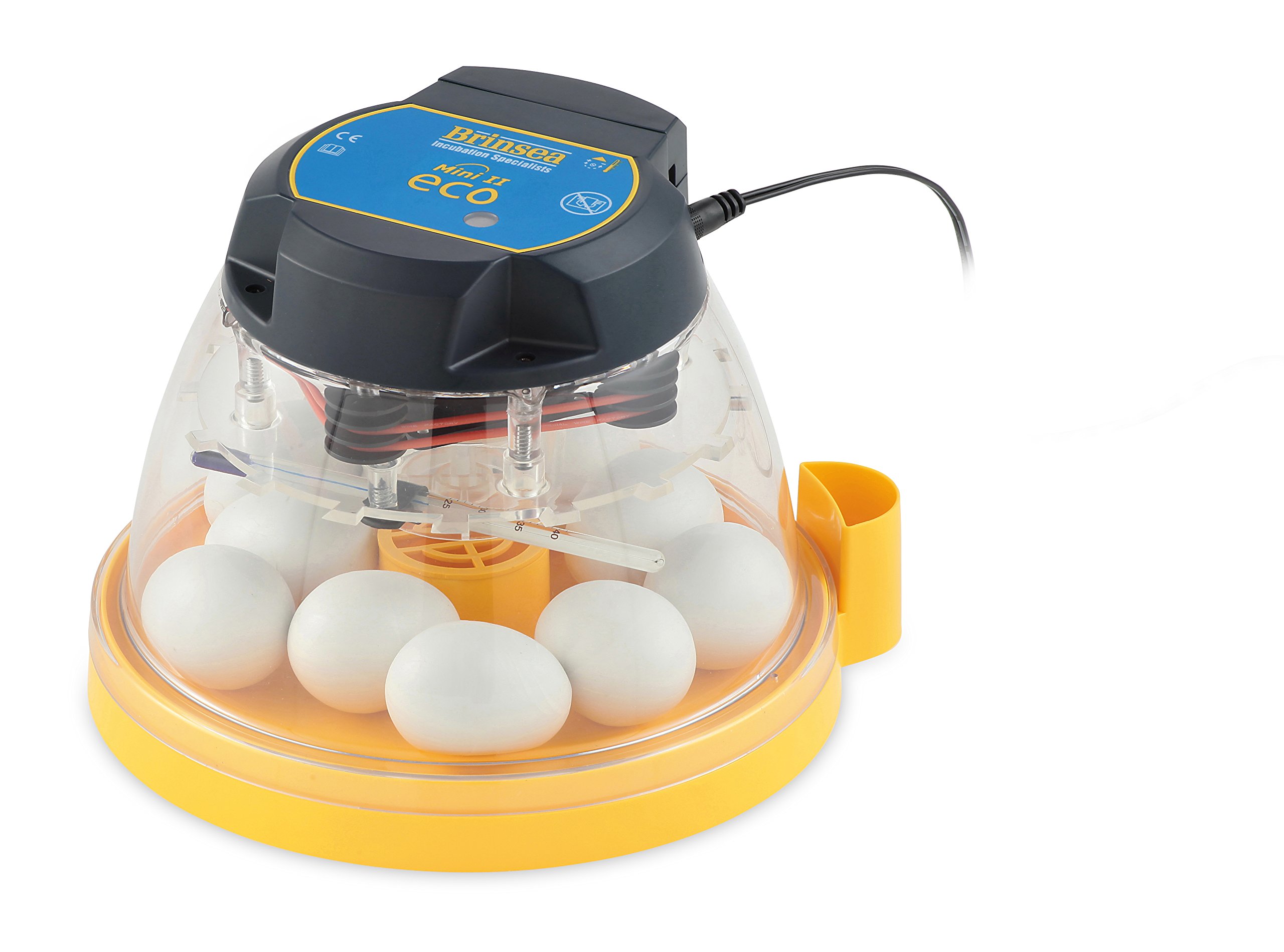 Brinsea Mini II Eco Manual Egg Incubator - Hatch 10 Chicken, Duck & Other Eggs | External Water Top-Up & Fan Circulation | Perfect for Beginners | Home Farming, Classroom Projects & Backyard Poultry