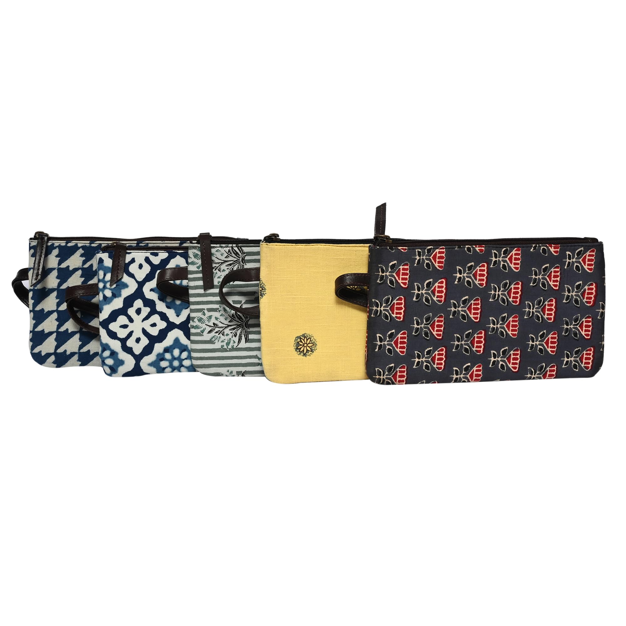 EKAM Eco-Friendly Jute Makeup Pouch with Zipper - Multipurpose Fabric Cosmetic Bag for Pencils, Travel & Storage (Pack of 1) | Perfect for Organizing Makeup, Stationery & Small Essentials