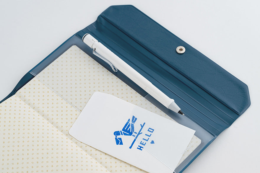 Hobonichi Techo 2025 Alettone Navy Weeks Cover - Slim Planner Cover Only for Daily Journaling, Work Planning & Personal Organization