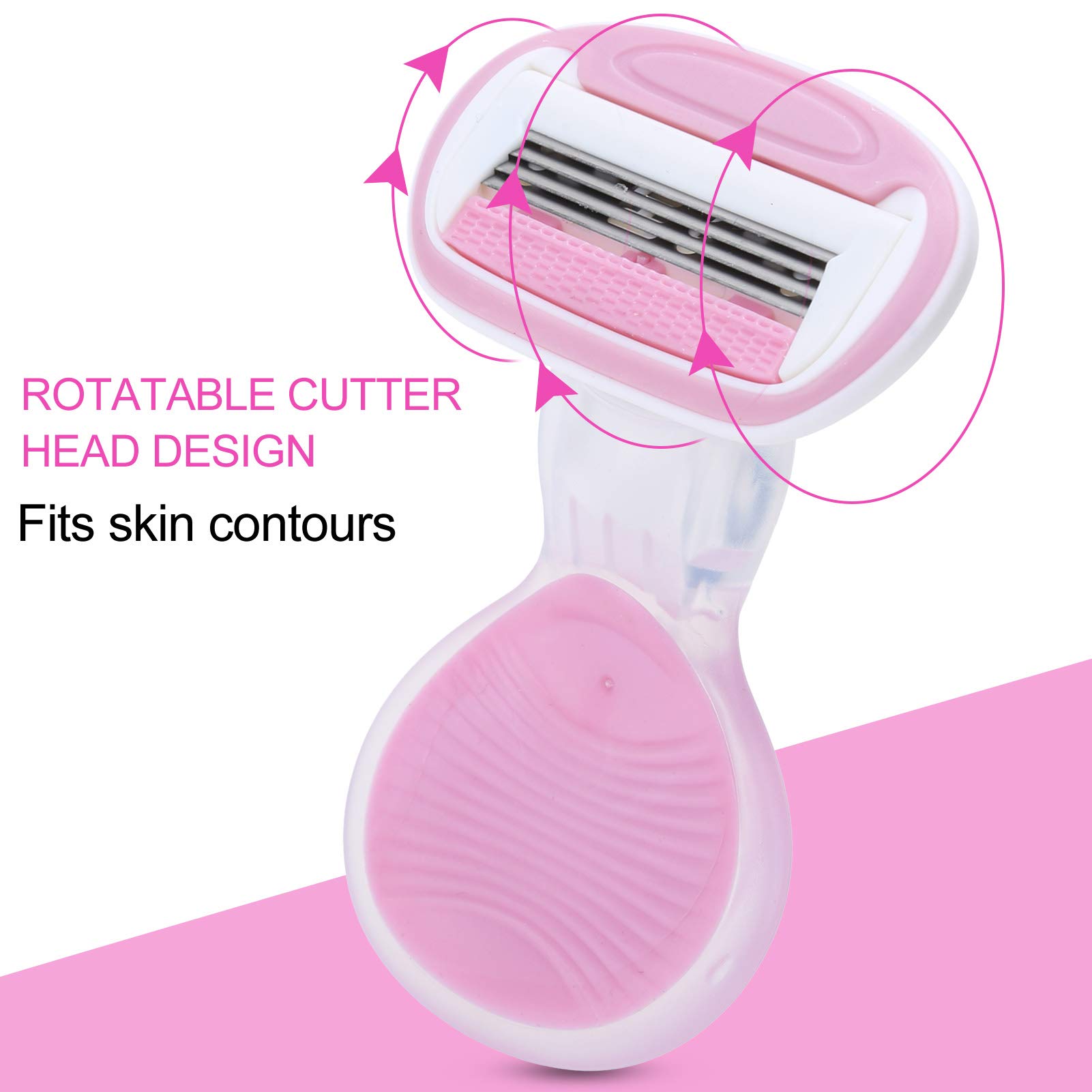 Women's Razor with 4 Blades - Extra Smooth Shaving, Flexball Technology & Compact Travel Design - Includes Travel Case - Perfect for Smooth Legs, Underarms & Bikini Line at Home or On The Go