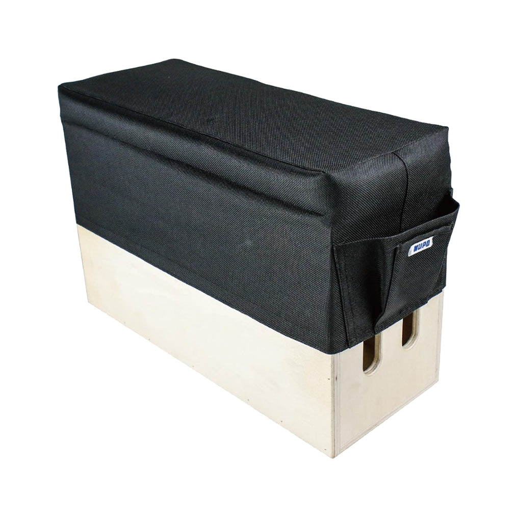 Premium KAB 025 Apple Box Seat Cushion - Black Cordura Nylon Water-Resistant Outdoor Furniture Cushion for Patio, Deck, and Garden Seating