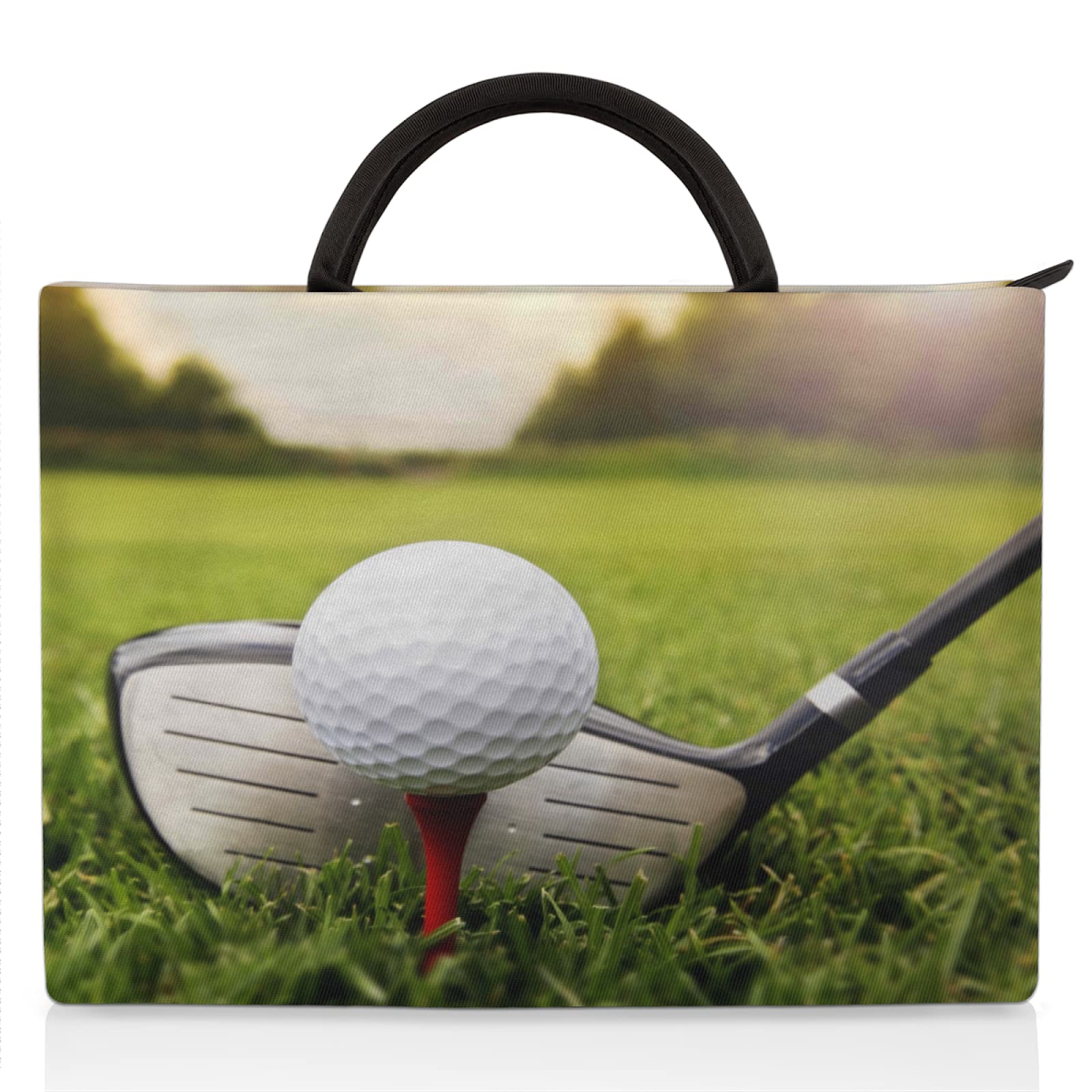 Premium 12/13 Inch Golf-Themed Laptop Sleeve Case - Slim Protective Cover with Handle for MacBook & Notebook Computers - Ideal for Golf Enthusiasts, Office Work, Travel & Business Meetings