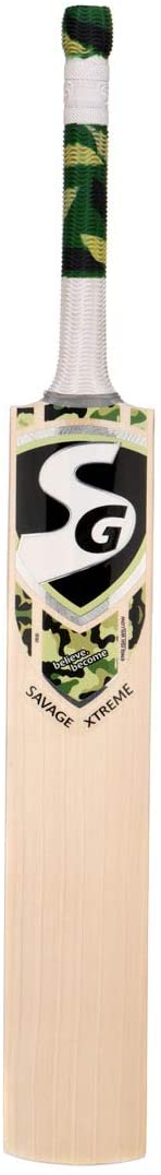 Premium SG Savage Edition English Willow Cricket Bat - Hardik Pandya Signature Series | Professional Grade for Matches & Practice | Perfect for Club Players & Cricket Enthusiasts