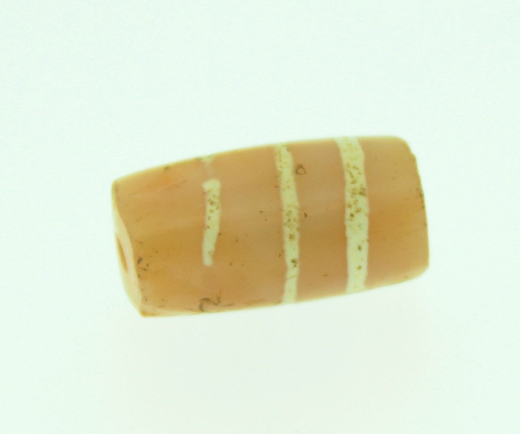 Authentic Ancient Carnelian Bead with 3 Etched Lines - Handmade Spiritual Jewelry for Meditation, Yoga & Energy Healing