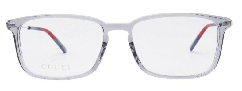 Gucci GG 1056OA 003 Silver Metal Rectangle Unisex Eyeglasses - Stylish Designer Glasses for Men & Women - Perfect for Everyday Wear, Office & Fashion Accessories