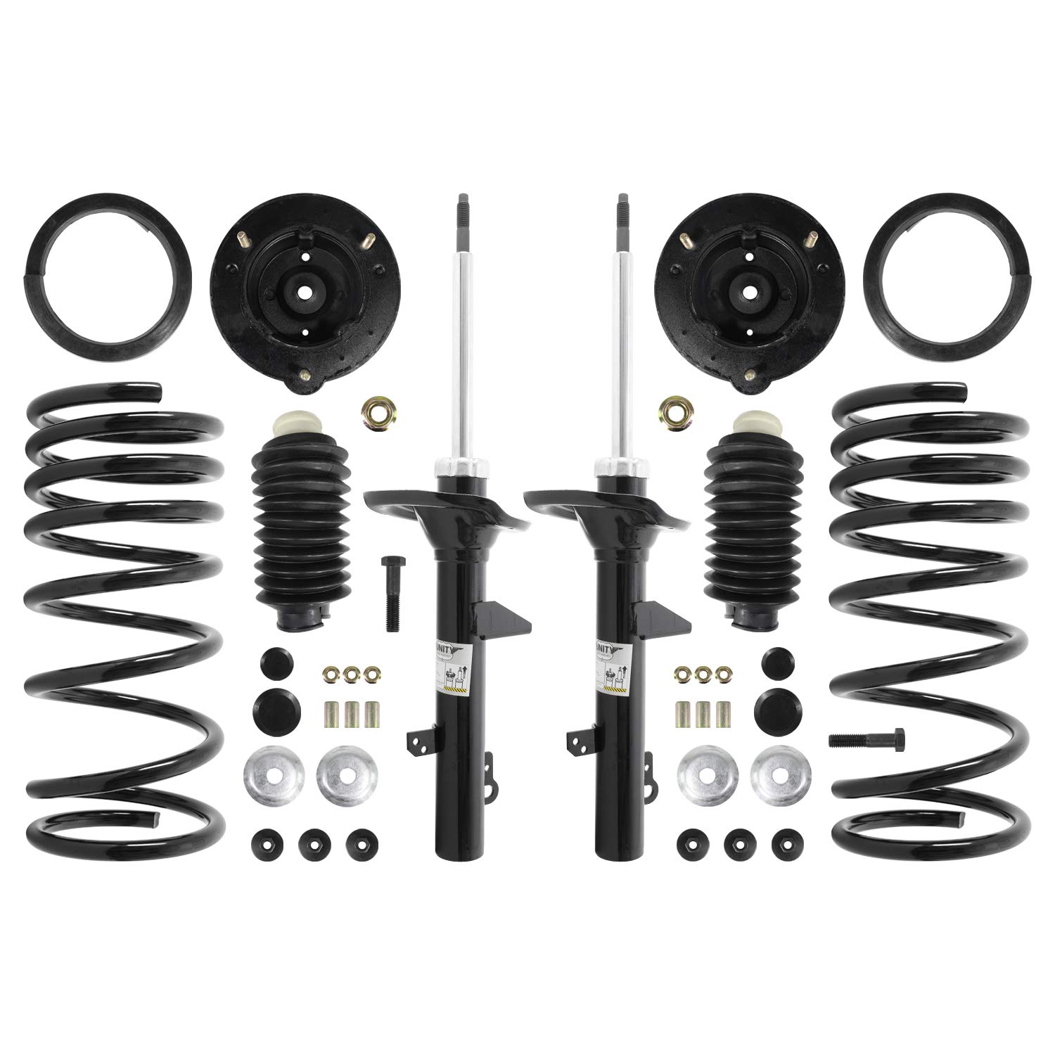 Elite 65100C Rear Coil Spring Conversion Kit - Replace Air Springs with Shocks Included | Perfect for Truck & SUV Suspension Upgrades