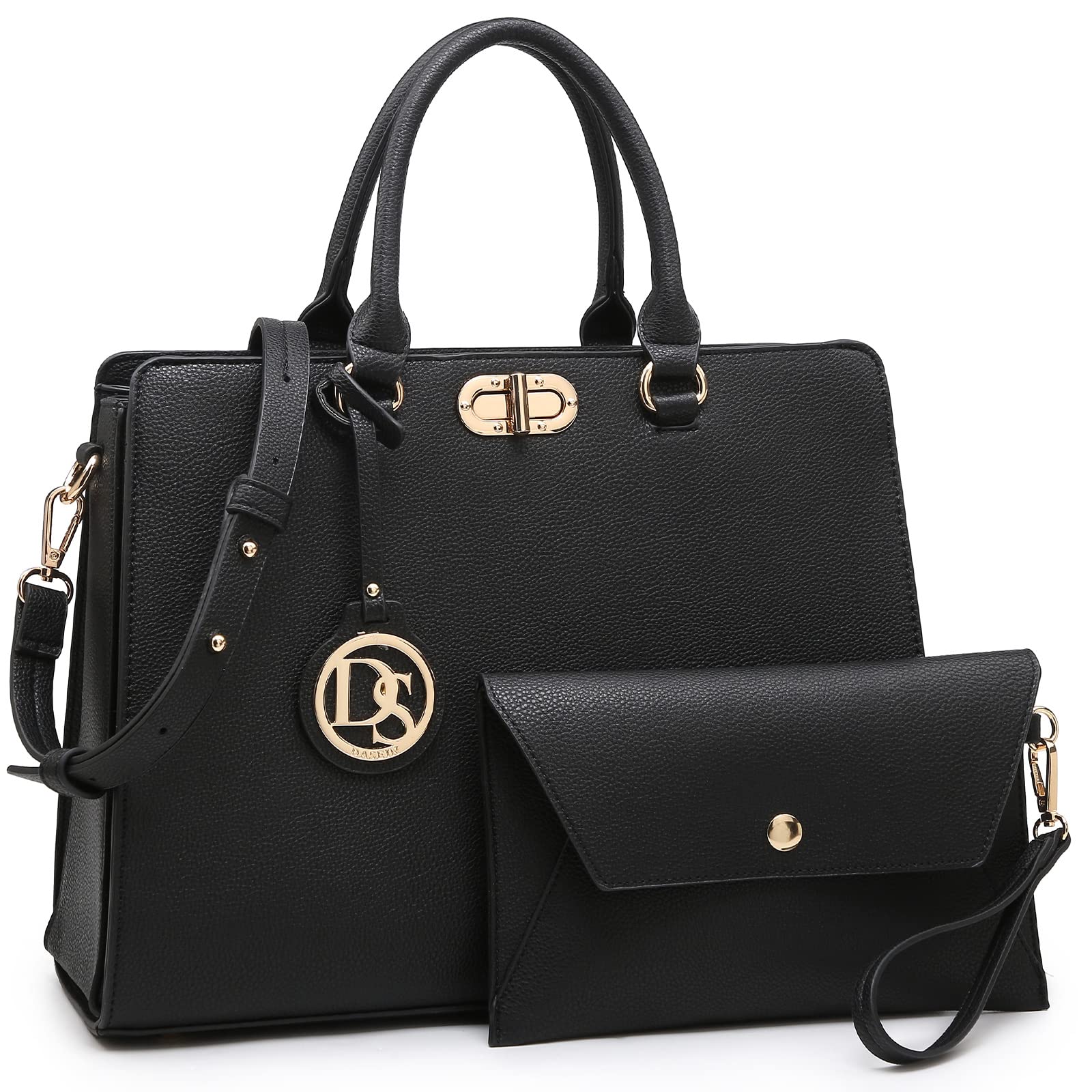 Stylish Dasein Women's Handbags & Purses - Elegant Work Tote, Satchel & Shoulder Bag with Matching Clutch for Office, Travel & Everyday Use