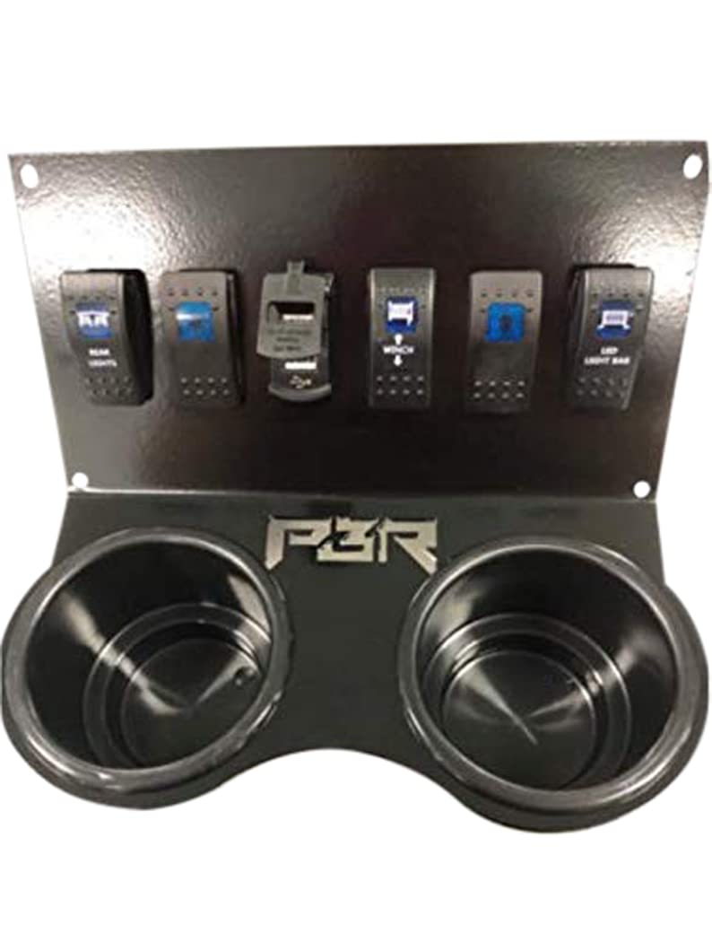Honda Pioneer 1000-6 Switch Panel with Volt Meter, Rocker Switches & Dual USB Charger - Midnight Edition - Perfect for Off-Roading, Camping & Accessory Upgrades